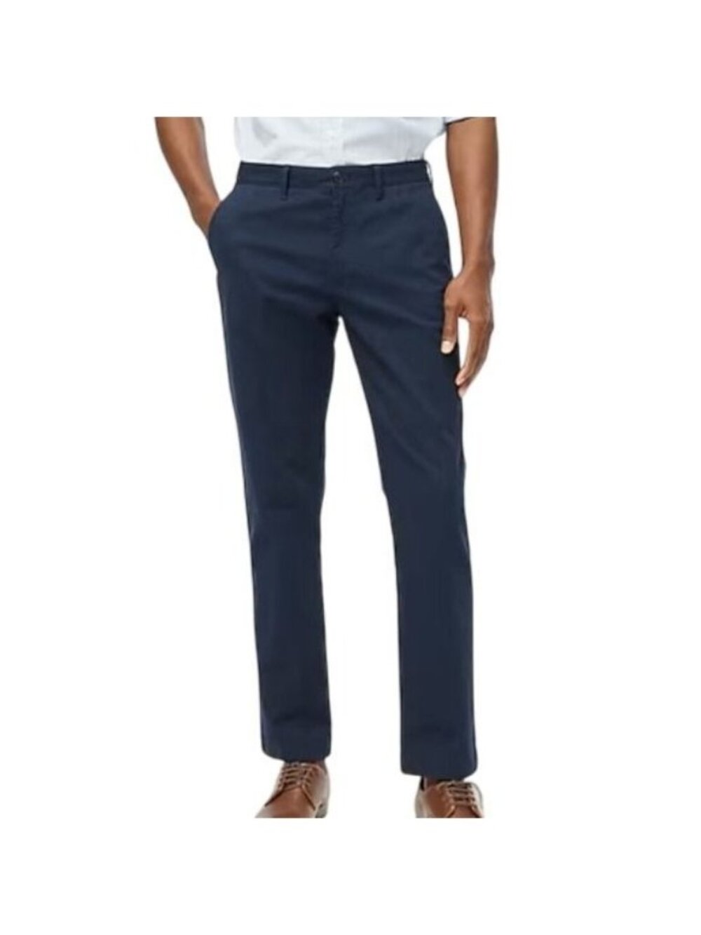 J.Crew Factory Straight Fit Chino Pant Men's 34x32 Flex Stretch Navy TruTemp365